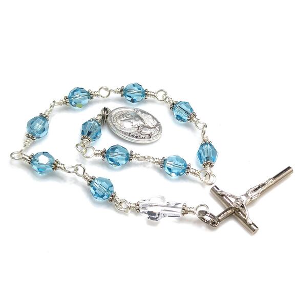 Our Lady of Czestochowa One Decade Rosary, Handmade Catholic Rosary - Picture 5 of 10